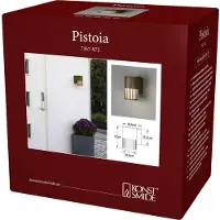 Konstsmide Außenwandlampe Pistoia, rostfarben, Höhe 17 cm, Metall, IP54