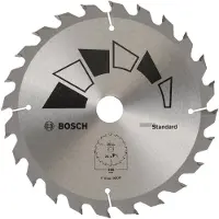 Bosch Accessories Standard 2609256B55 Kreissägeblatt 165 x 20/16mm 24 Zähne