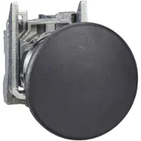 Schneider Electric Electric XB4BC21EX Pilzdrucktaster, Harmony XB4, Metall, 22mm, schwarz, tastend, 1S, ATEX