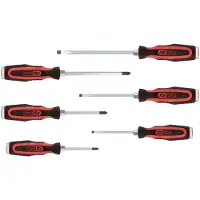 Ks Tools ERGOTORQUEmax Schlagkappen-Schraubendreher-Satz, 6-tlg Schlitz, PH - 151.1160