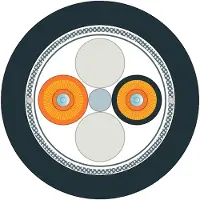Siemens 6XV1873-3GT30 FO Ground Cable 50/125/1400 (OM 2), MM, 2x 2 ST, Nagetierschutz, 300m 6XV18733GT30