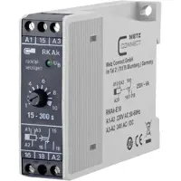 METZ CONNECT BTR 110304412008 Zeitrelais 230V AC/24V AC/DC RKAk-E10 grün 1W 250V/6A 15-300s - 2 Stück