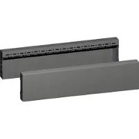 Rittal VX Seitenplinthe Paneelset 600x100mm Schwarzes Stahl - 8660033