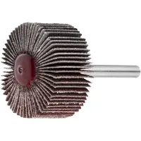 Lukas Fächerschleifer 30x20mm - Lamellenschleifer mit Normalkorund Korn 60, Schleifaufsatz für Bohrmaschine 6mm