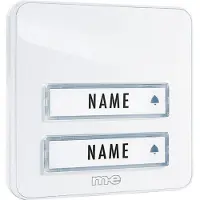M-E Modern-Electronics MODERN-ELECTRONICS Klingeltaster KTA 2 Familien wei&szlig (KTA-2 W)