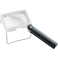 Eschenbach Lupe combiPLUS, 75x50mm, 3.5x, 10D, mit Etui