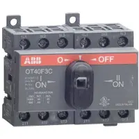ABB OT40F3C Lastumschalter 3-polig 40 A, mit schwarzem Knebelgriff I-0-II 1SCA104913R1001