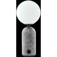 Globen Lighting Akku-Tischleuchte Torrano, Marmor grau