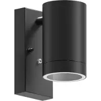 Calex Außenwandleuchte Alba GU10, Downlight, schwarz, Sensor