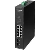 Edimax IGS-1210P, Unmanaged, Gigabit Ethernet (10/100/1000), Power over Ethernet (PoE), Wandmontage