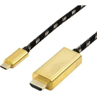 Roline GOLD USB Typ C - HDMI Adapterkabel, ST/ST, 2 m