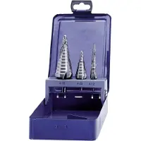 Eventus by 17334 HSS Step drill bit set 3-piece 4 - 12 mm, 4 - 20 mm, 6 - 30 mm Cylinder shank 1 Set