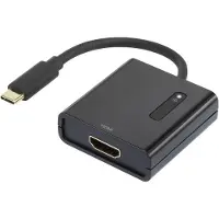 Renkforce RF-4472892 USB / HDMI Adapter [1x USB-C Stecker - 1x HDMI-Buchse] Schwarz vergoldete Steckkontakte 15.00 cm
