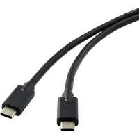 Renkforce USB-Kabel USB 3.2 Gen2x2 USB-C Stecker 2.00 m Schwarz Geschirmt RF-4531576