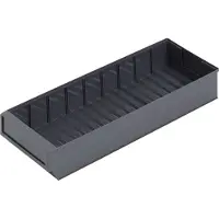 Alutec Regalkasten, Farbe eisengrau, BxTxH 183x500x81 mm, VE 15 Stück