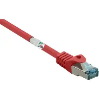 Renkforce RF-5043952 RJ45 Patchkabel CAT 6a S/FTP 10.00 m Rot Flammwidrig 1 St.