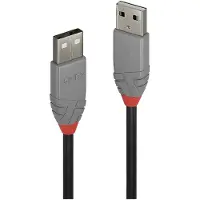 Lindy 36695, 5 m, USB A, USB A, USB 2.0, 0,48 Gbit/s, Schwarz