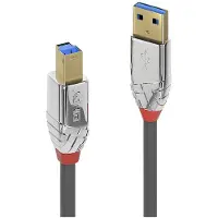 Lindy 36661, 1 m, USB A, USB B, USB 3.2 Gen 1 (3.1 Gen 1), 5 Gbit/s, Chrom, Grau
