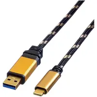 Roline GOLD USB 3.2 Gen 1 Kabel, USB A-C, ST/ST, 1 m