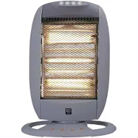 SHX SHX24HS1200, Elektrischer Halogen-Raumheizer, Halogen gas, Drinnen, Flur, Grau, Tasten