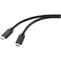 Renkforce RF-5251922, 2 m, USB C, USB C, USB 2.0, 0,48 Gbit/s, Schwarz