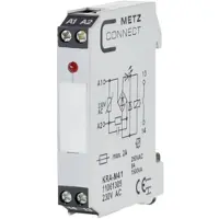 METZ CONNECT BTR 11061305 Koppelbaustein 230V AC KRA-M4/1 grün 1 Schl. 250VAC/DC 6A - 10 Stück