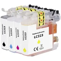 Renkforce Druckerpatrone ersetzt Brother LC-223BK, LC-223C, LC-223M, LC223Y Kompatibel Kombi-Pack Schwarz, Cyan, Magent