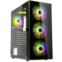 Kolink OBSERVATORY HF GB, Midi Tower, PC, Schwarz, ATX, micro ATX, Mini-ITX, Stahl, Gehärtetes Glas, Gaming
