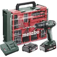 Metabo Akku-Schlagbohrschrauber SB 18 Set mit 78-teiliger Mobiler Werkstatt - Kunststoffkoffer - 18V - 602245710