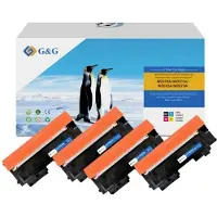 G&G Kompatibel mit 4 x 117A Toner (schwarz, cyan, magenta, gelb) - Marke: G&G