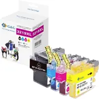 G&G 14873, Schwarz, Cyan, Magenta, Gelb, 68 ml, 17 ml, 4 Stück(e), 3000 Seiten, Multipack