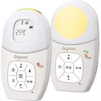 Gigaset BABY 100 Audio, DECT-Babyfon, 300 m, 50 m, 300 m, Grau, Weiß, LCD