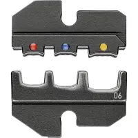 Knipex Crimpeinsatz für isolierte Kabelschuhe + Steckverbinder 80 mm - 974906