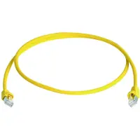 Telegärtner Patchkabel S/FTP, Cat.6A, LSOH, gelb, 2,5 m