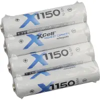 Xcell X1150 Micro AAA Akku 4er Folie (1,2 V, Höhe 44,5 mm, ø 10,5 mm) 146985