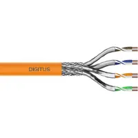 Digitus CAT 7 S/FTP Datenkabel - Verlegekabel, 1000 m, Simplex, Cca-s1a d1 a1, 1000 m, Cat7, S/FTP (S-STP), Orange