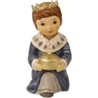 Goebel Krippenfigur "Krippenfiguren, Weihnachtsdeko", bunt, B:5,5cm H:8,5cm, Steingut, Dekofiguren, Krippenfigur, Steingut, Figur - Balthasar
