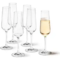Leonardo Sektglas "TIVOLI", transparent (klar), H:23cm Ø:7cm, Kristallglas, Trinkgefäße, Sektglas, 210 ml, 6-teilig