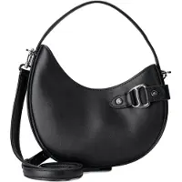 Ralph Lauren für Damen. 431980159002 Tasha kleine Crossbody-Tasche aus Leder schwarz (OSFA), Lässig