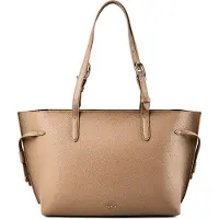 Furla Ava M Cabas Toffee genarbtes Kalbsleder mit Zip