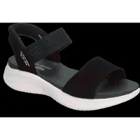 SKECHERS für Damen. 119804 Slip-ins Ultra Flex 3.0 Summerville Schwarz Sandalen (40), 3 bis 5 cm, Keine, Lässig