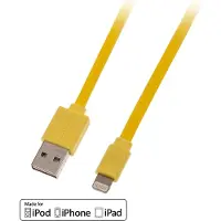 Lindy 1m, Lightning/USB, 1 m, Lightning, USB A, Gelb, Gerade, Gerade