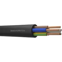 Draka H07RN-F Neoprenkabel 5G10mm² Schwarz Flexibel - 809927 [2 Meter]