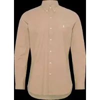 Ralph Lauren für Herren. 710929348501 Slim Fit Hemd aus elastischer Popeline in Beige (XXL), Lässig, Baumwolle, Langarm