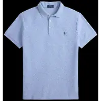 Ralph Lauren für Herren. 710B13479008 Poloshirt aus Piqué Custom Slim Fit blau (XL), Lässig, Baumwolle, Kurzarm