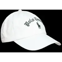 Ralph Lauren für Herren. 710B19129001 Weiße bestickte Twill-Kappe (OSFA), Lässig, Baumwolle