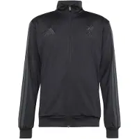 Adidas KG2496_210, Schwarz, Laufbahnjacke, Fußball, Reguläre/Volle Länge, L, Regular fit