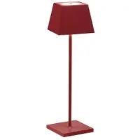 ROSSINI ILLUMINAZIONE SIESTA Tragbare LED-Tischleuchte 2,2 W IP54 CCT 2700-3000 K dimmbar Touch - Struktur aus Aluminiumdruckguss - Farbe Rot