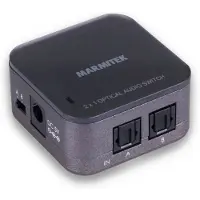 Marmitek Connect TS21 Optischer digitaler Audioschalter (TOSlink) 2 Eingänge/1 Ausgang