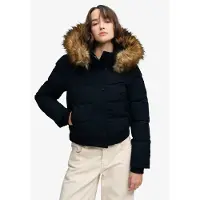 Superdry für Damen. W5011785A Everest Hooded Steppjacke in Marineblau (XS), Draußen, Recyceltes Polyester
